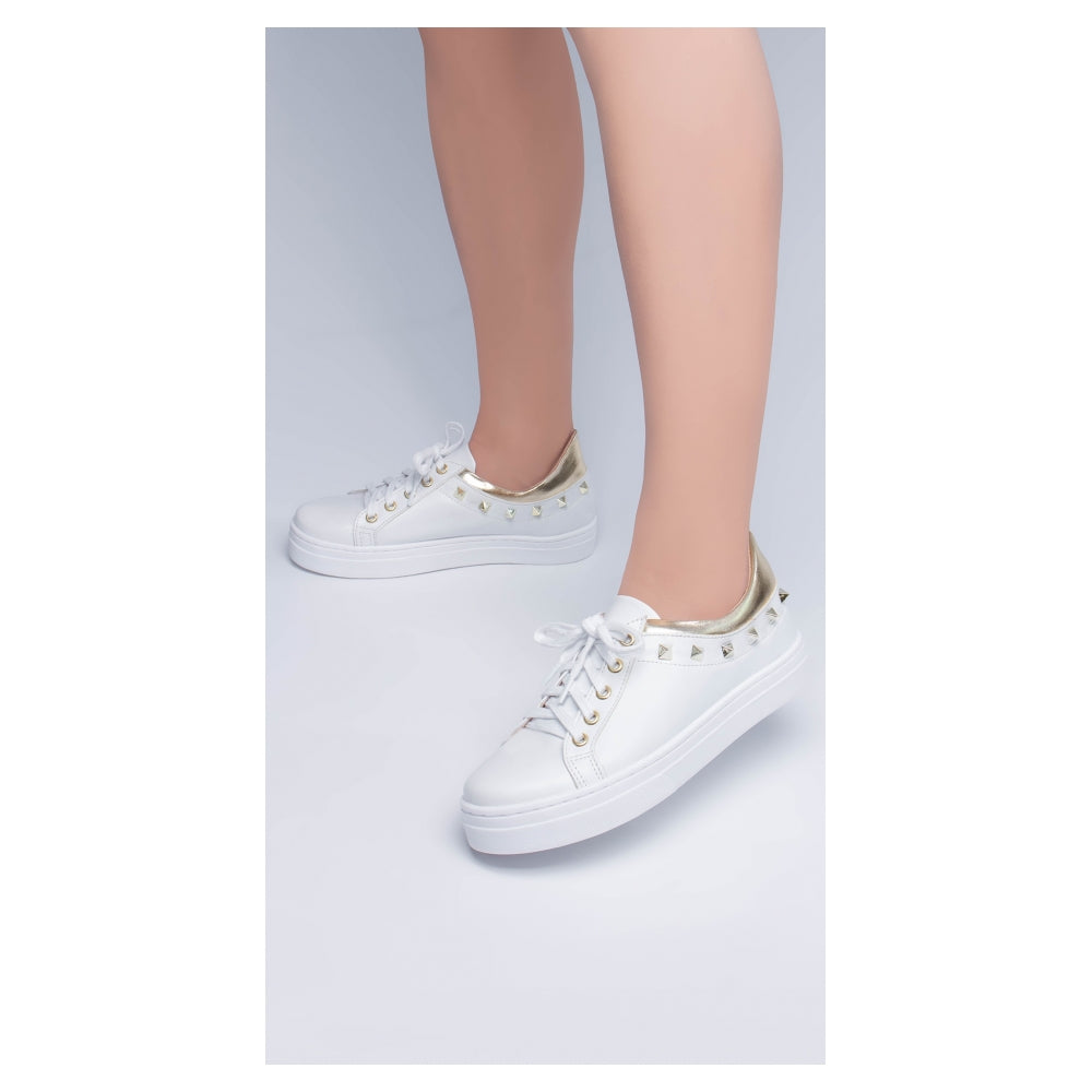 Tênis CV Spikes Dourados