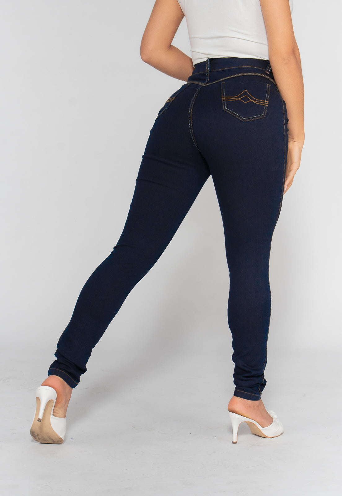 Calça Jeans Skinny Azul Escuro