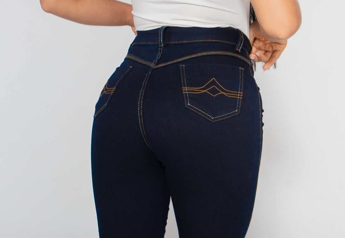 Calça Jeans Skinny Azul Escuro