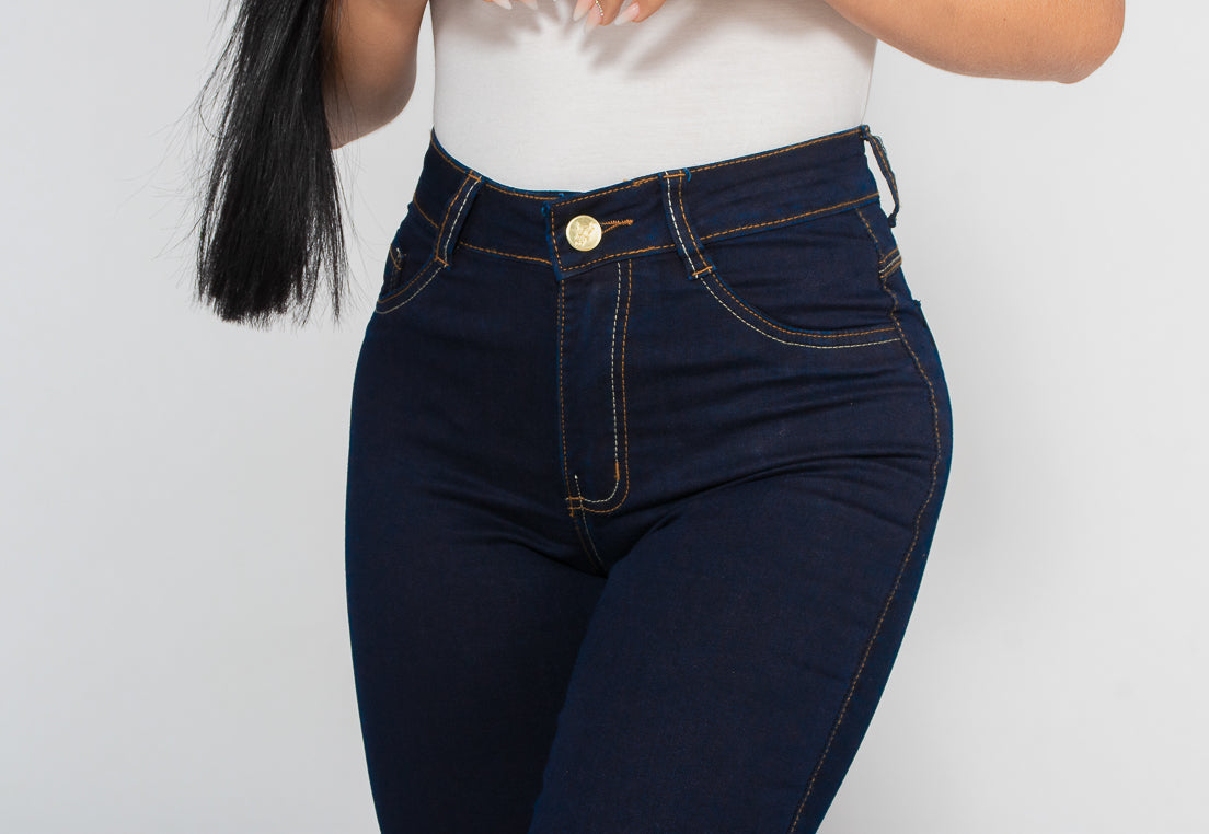 Calça Jeans Skinny Azul Escuro