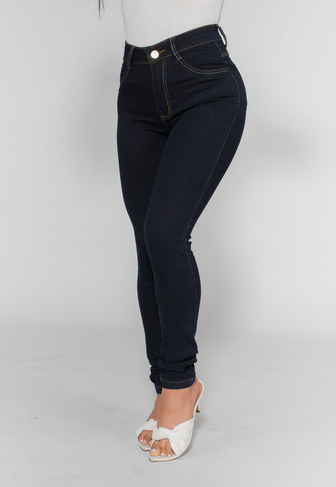 Calça Jeans Skinny Azul Escuro