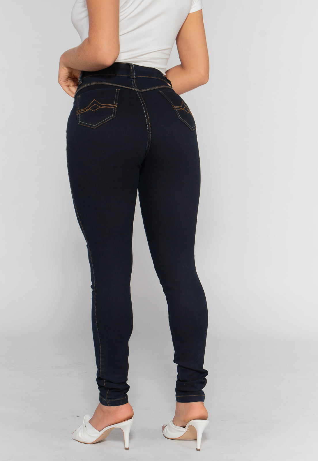 Calça Jeans Skinny Azul Escuro
