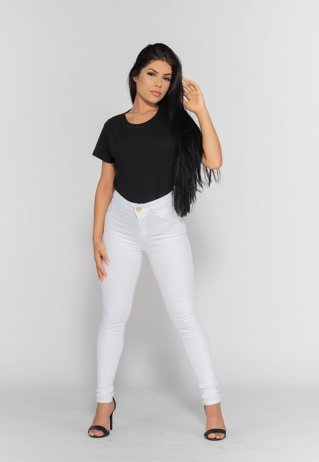 Calça Skinny Branco Bella