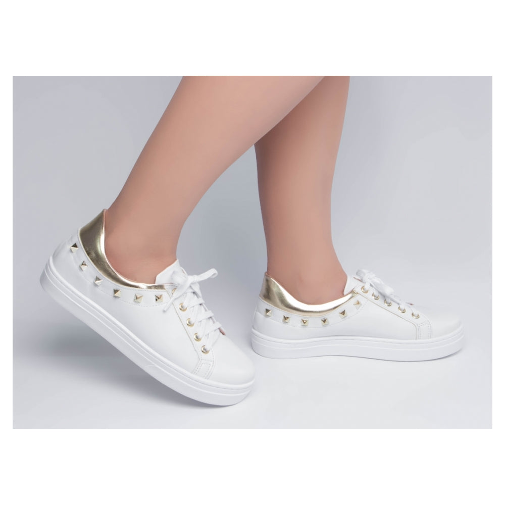 Tênis CV Spikes Dourados