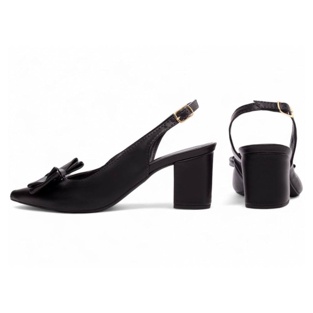 Scarpin slingback preto