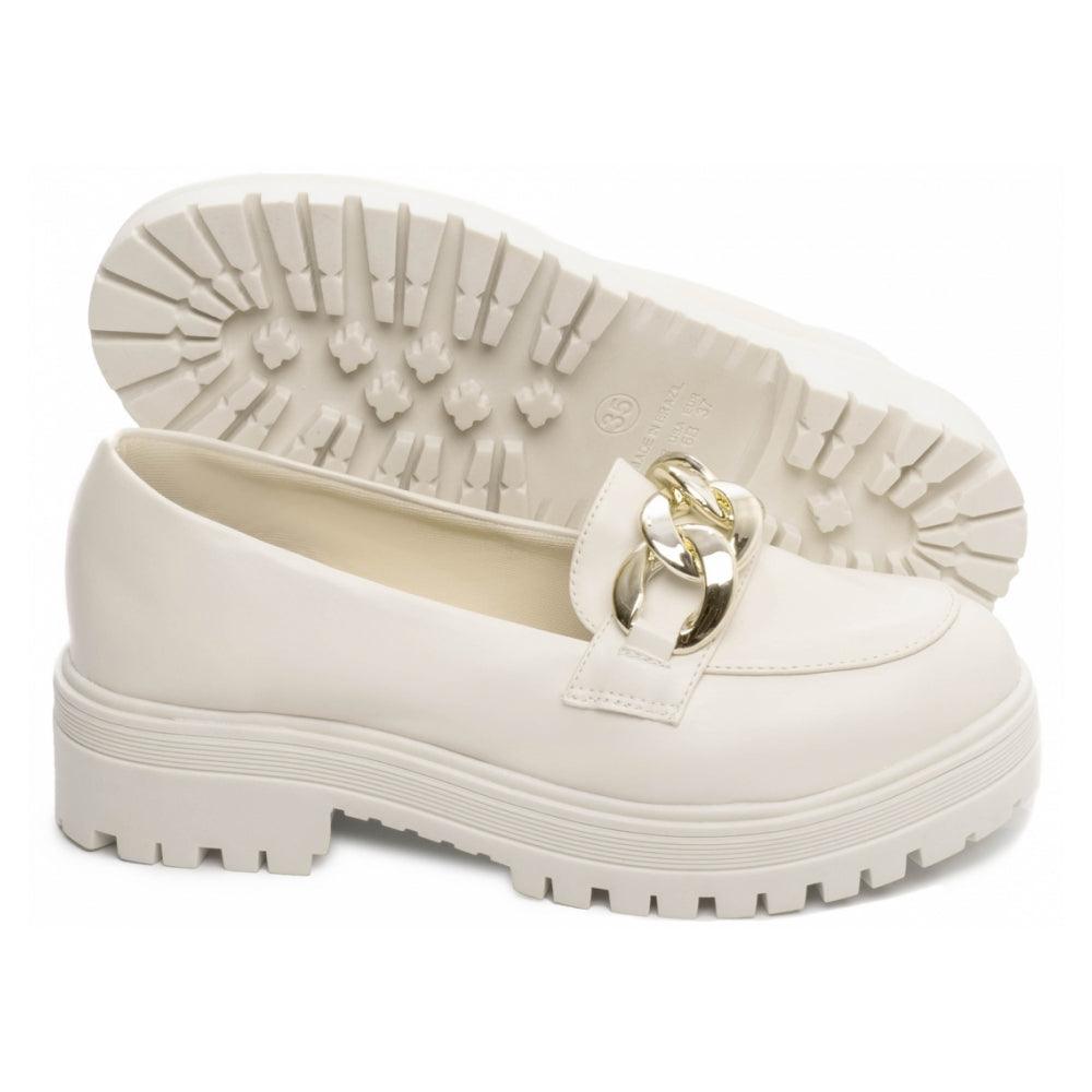 Mocassim Tratorado Napa Off White 2 - Casa Vitrine