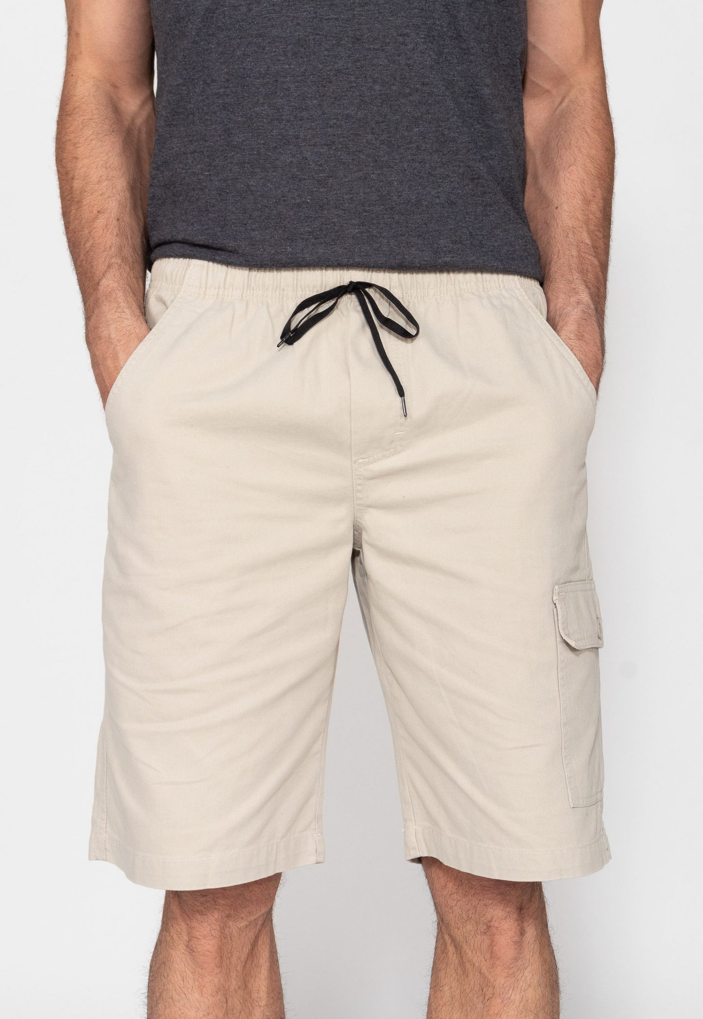 Bermuda masculina sarja bege