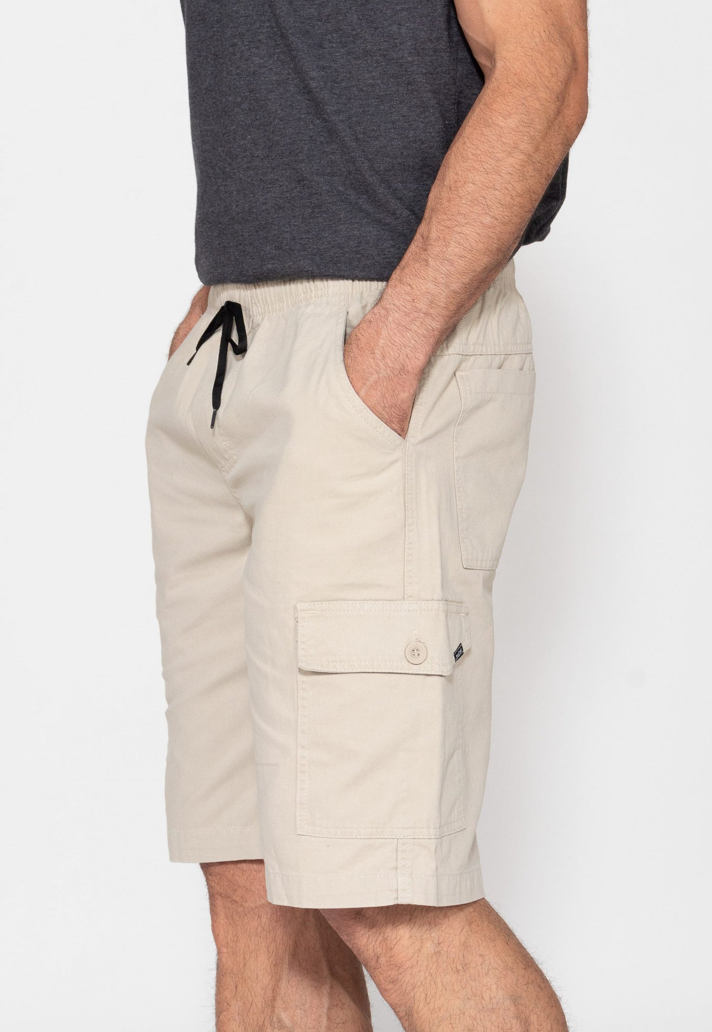 Bermuda masculina sarja bege