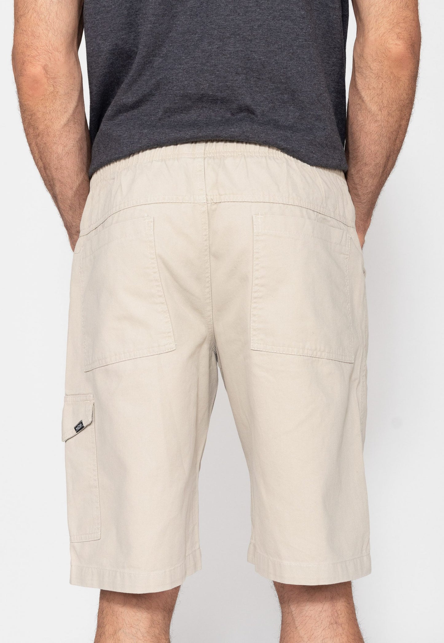 Bermuda masculina sarja bege