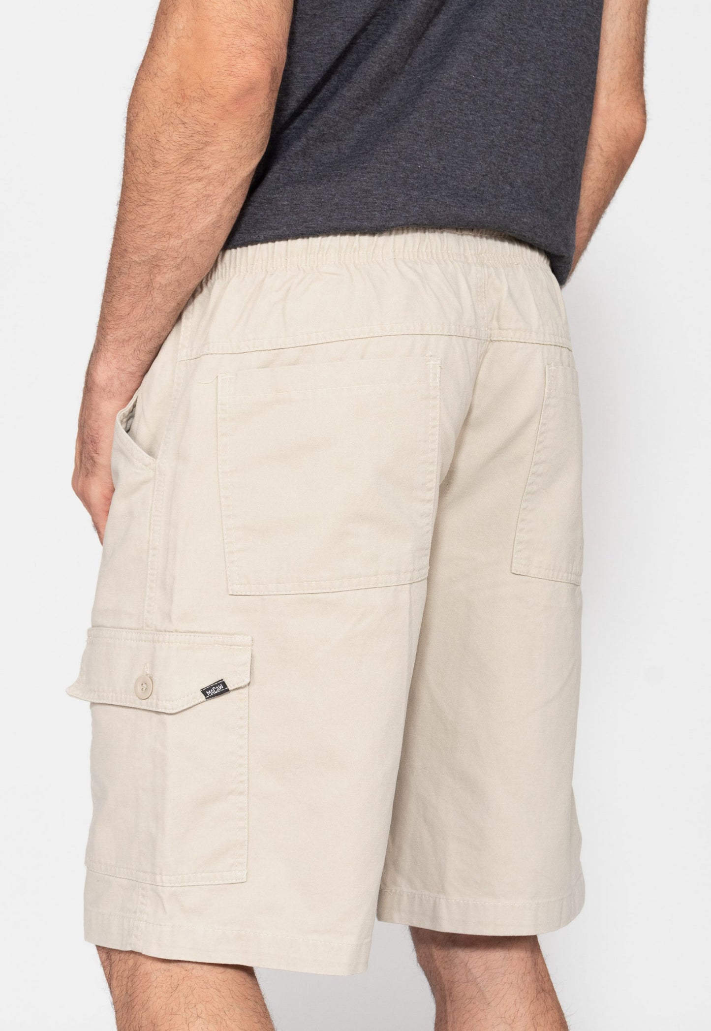 Bermuda masculina sarja bege