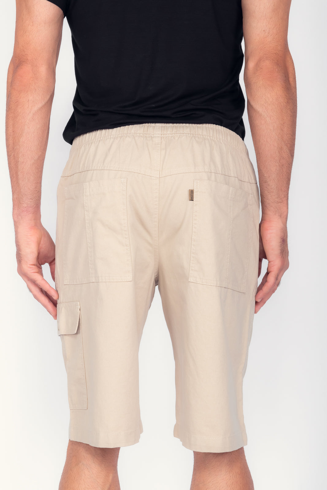 Bermuda masculina sarja bege