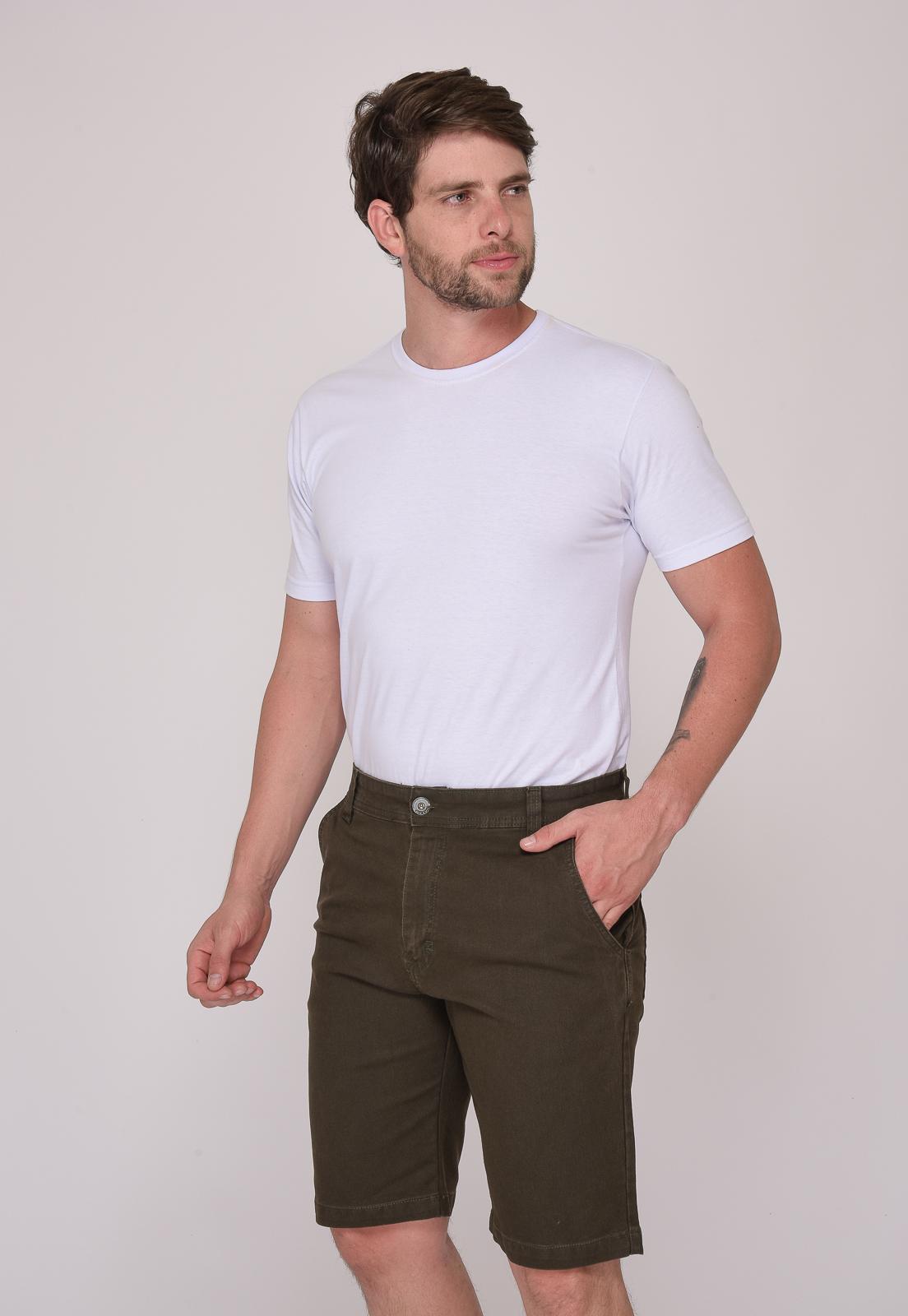 Bermuda Masculina Sarja Verde