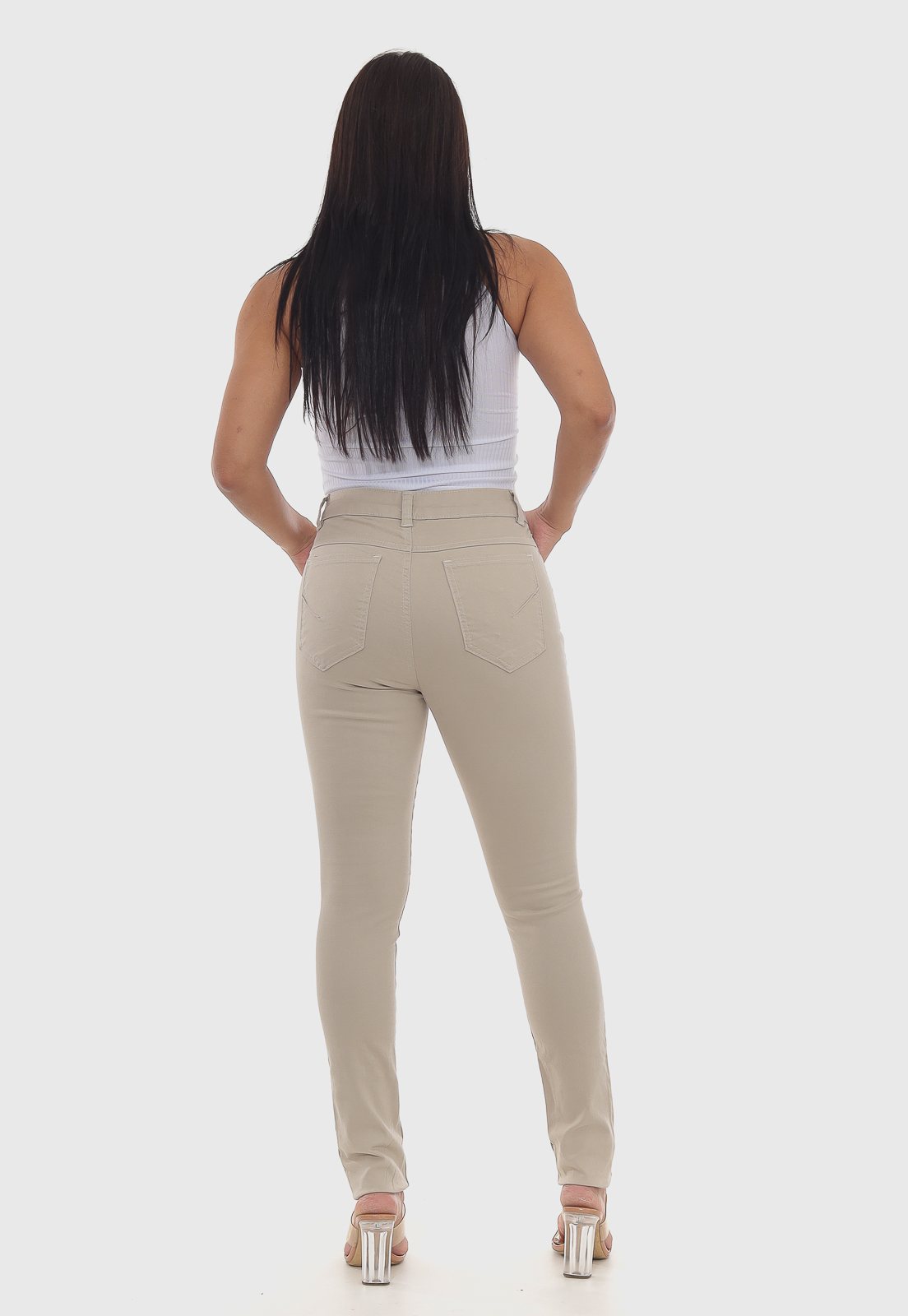 Calça Canvas Bege Claro