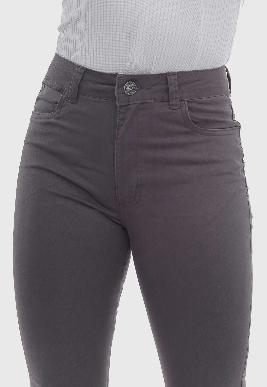 Calça Flair Chumbo Cintura Alta