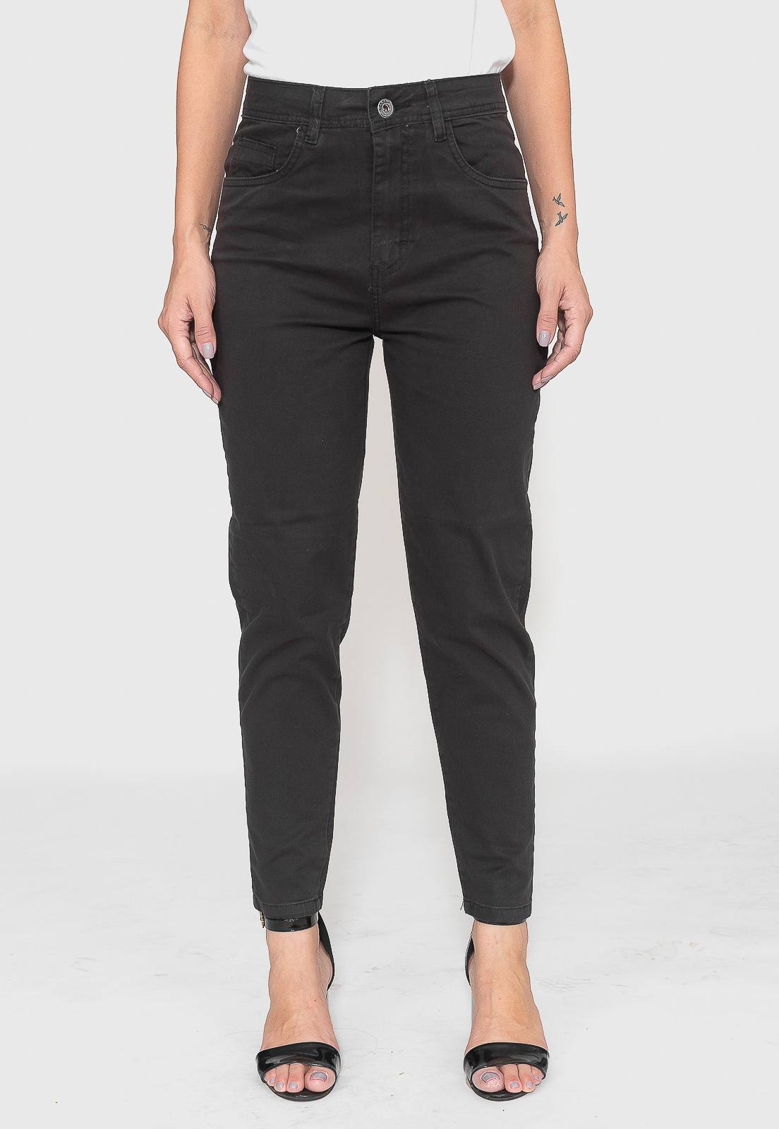 Calça Skinny Preto Cintura Alta
