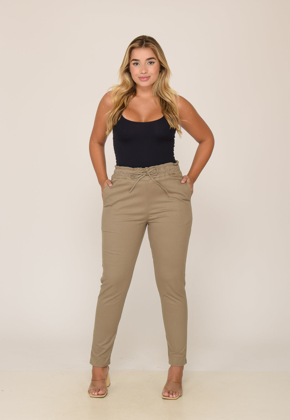 Calça Feminina Bege Escuro