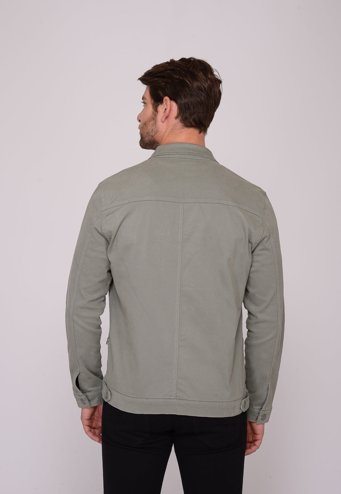 Jaqueta masculina Sarja cinza