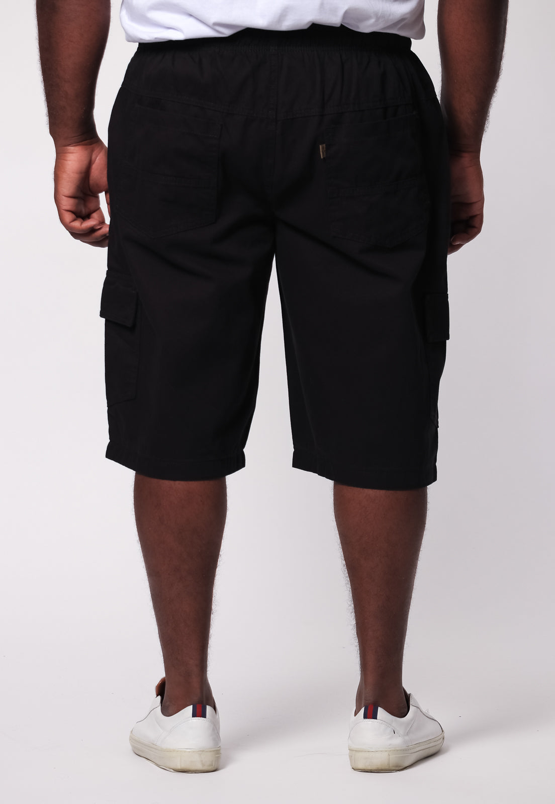 Bermuda Masculina Sarja Preta plus