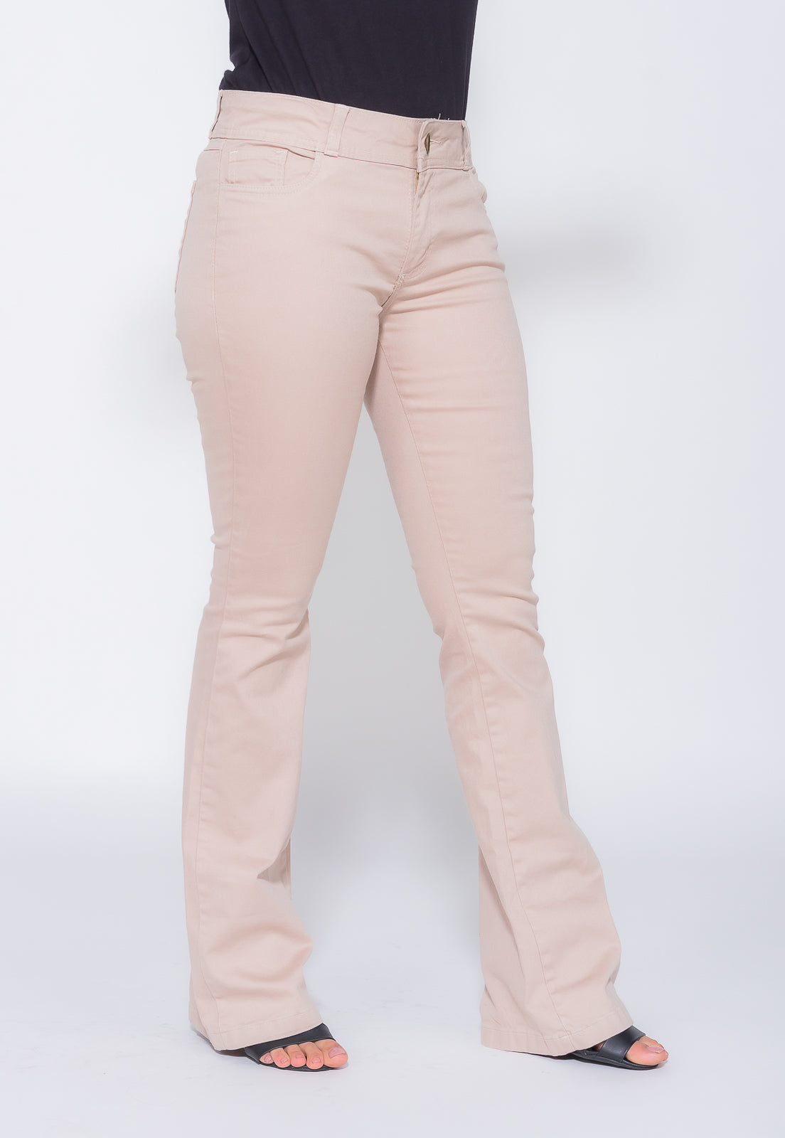 Calça Flair Bege Bella Canvas