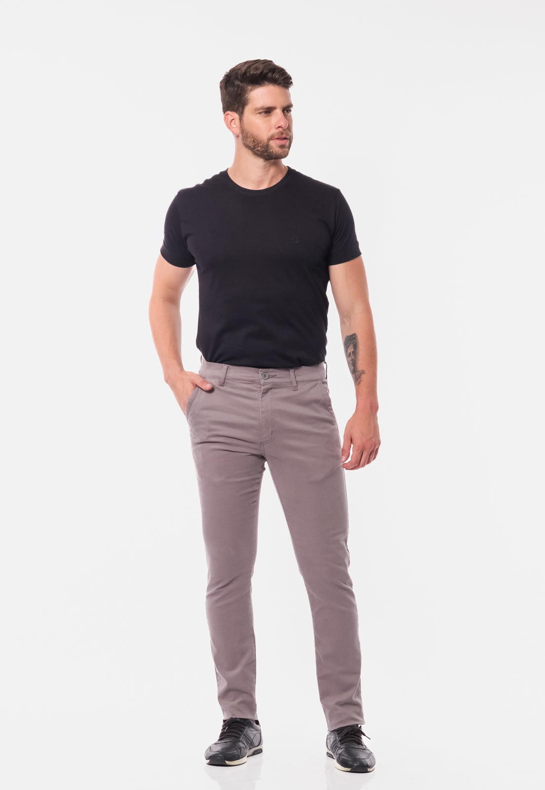 Calça Sarja Cinza Escuro