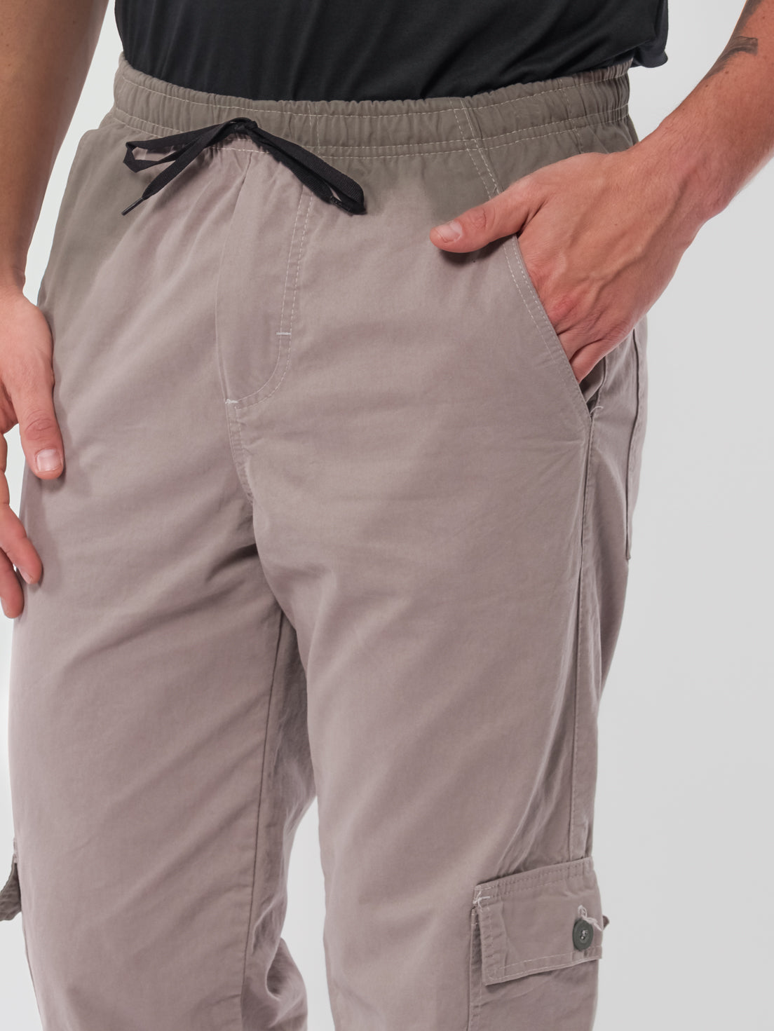 Calça Masculina Sarja Cinza