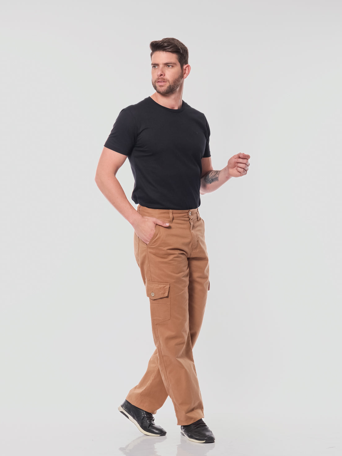 Calça Masculina Sarja Caqui