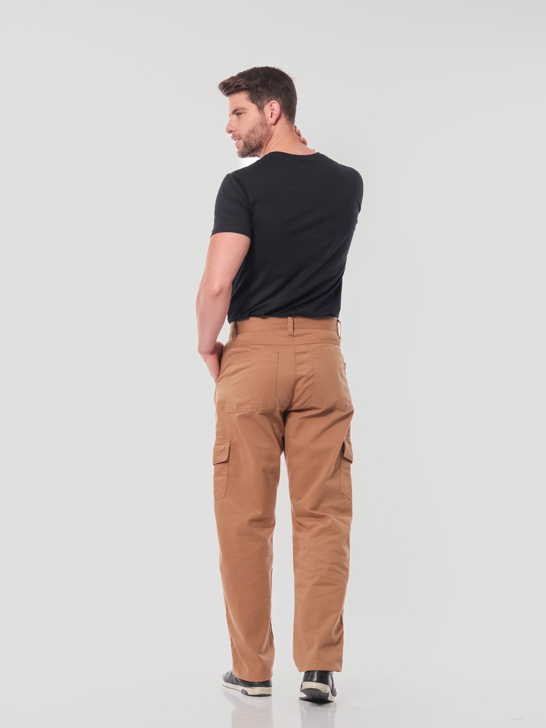 Calça Masculina Sarja Caqui