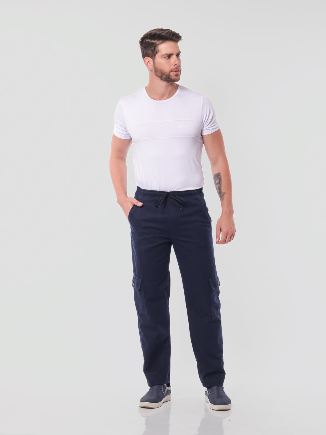 Calça Sarja Masculina Marinho