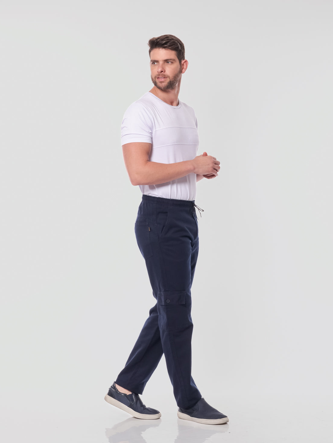 Calça Sarja Masculina Marinho