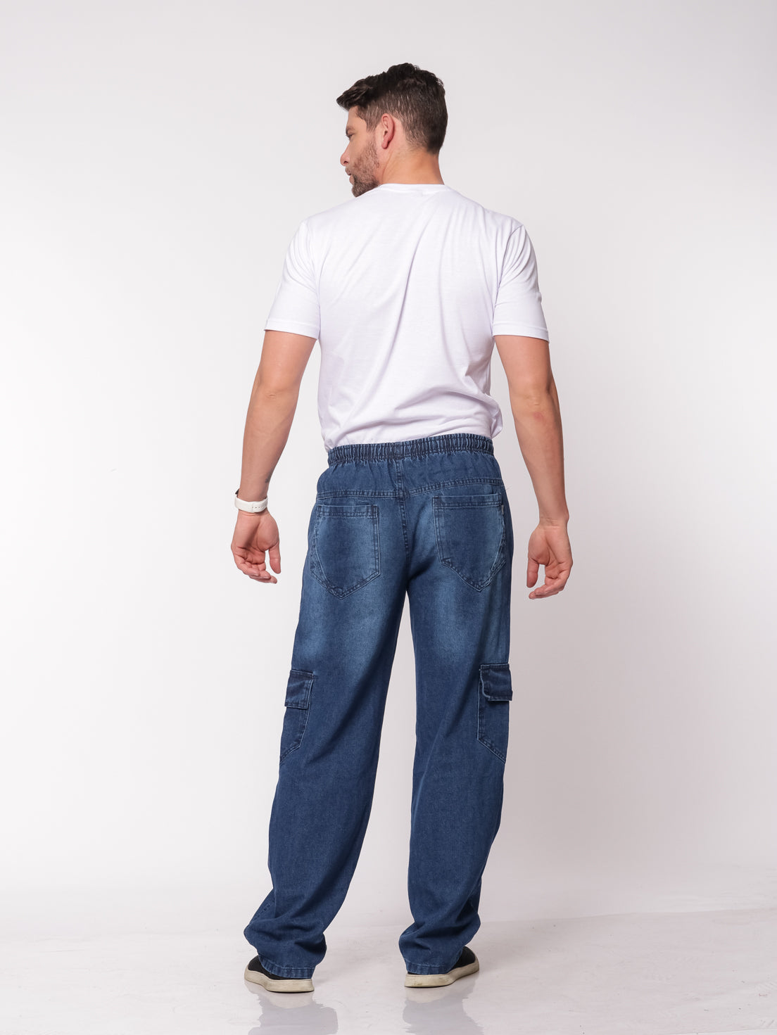 Calça jeans masculina baggy