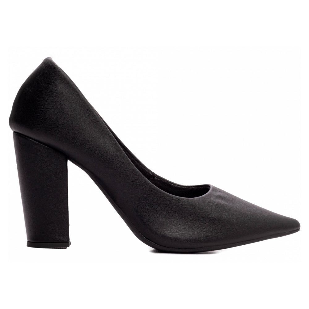 Salto Scarpin Preto Bico Fino
