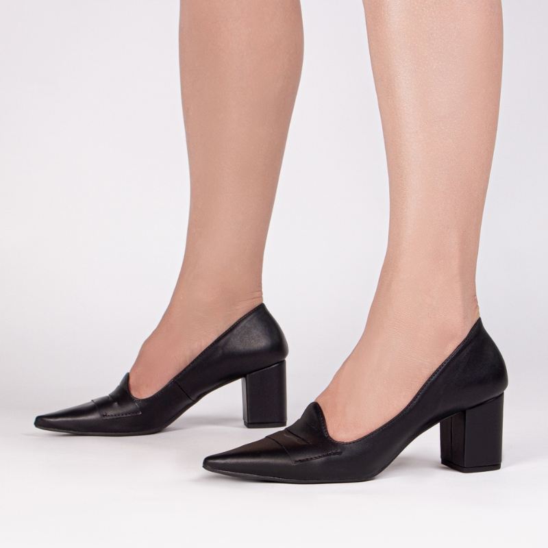 Scarpin Sleep Mocassim Preto