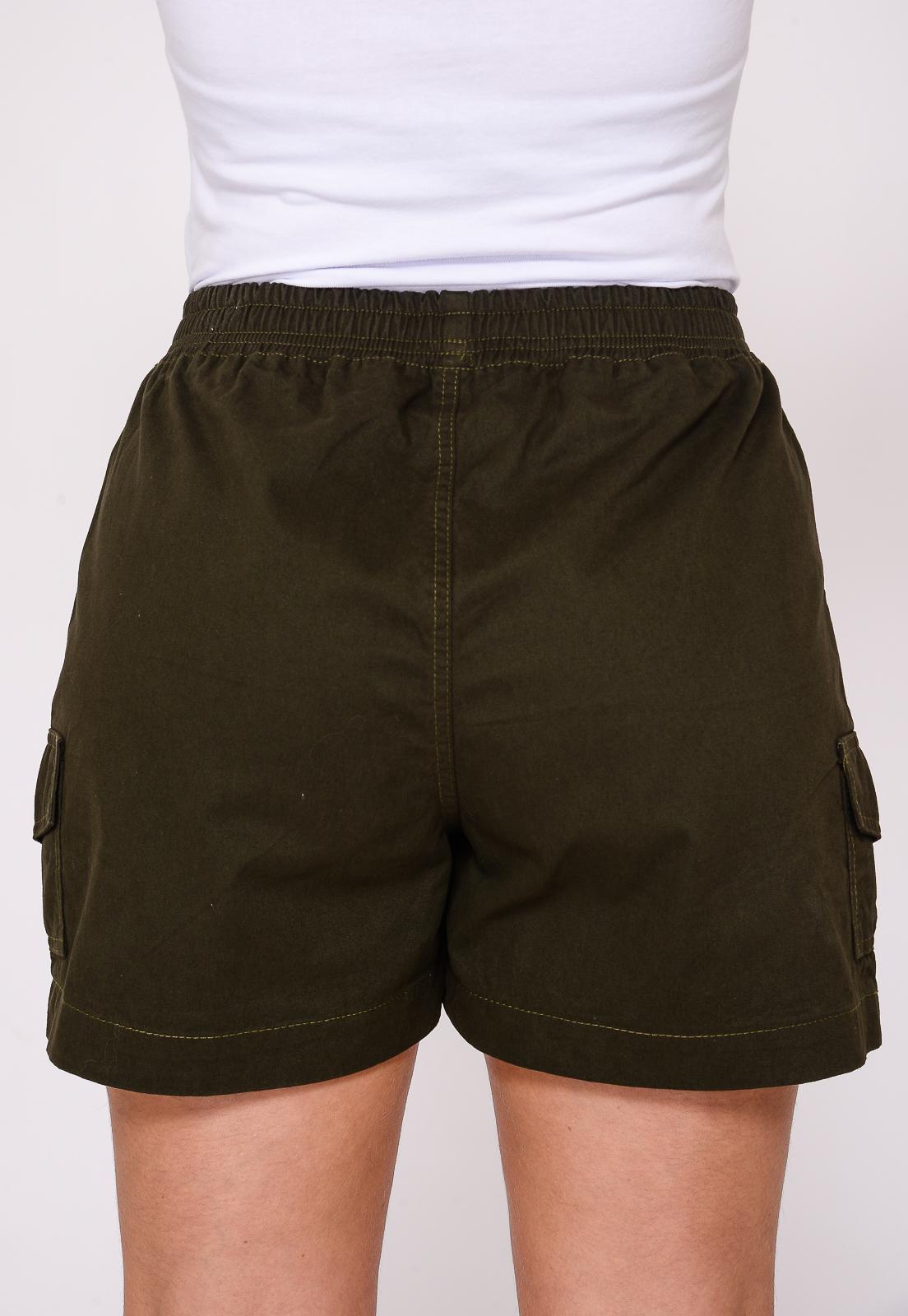 Shorts Cargo Feminino Verde Musgo
