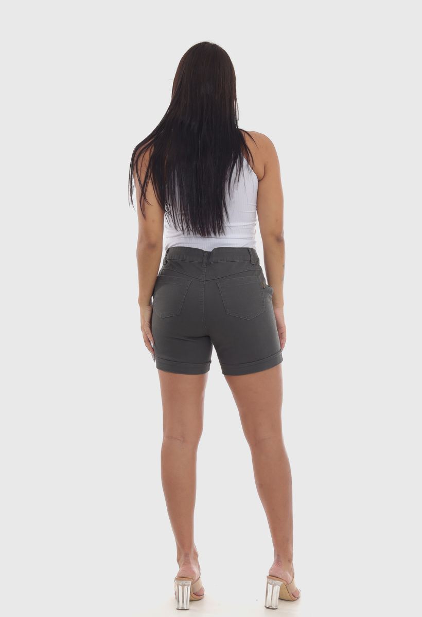 Shorts Feminino Chumbo