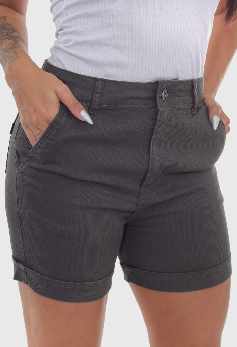 Shorts Feminino Chumbo