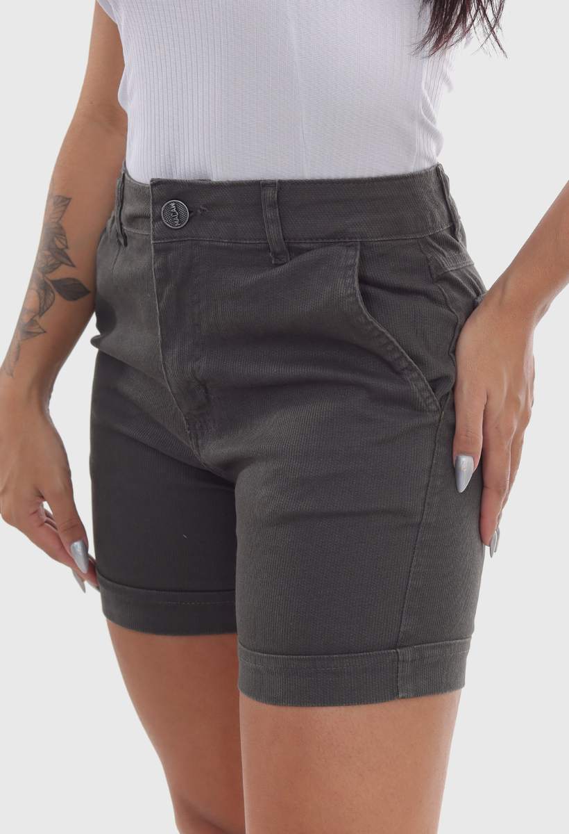 Shorts Feminino Chumbo