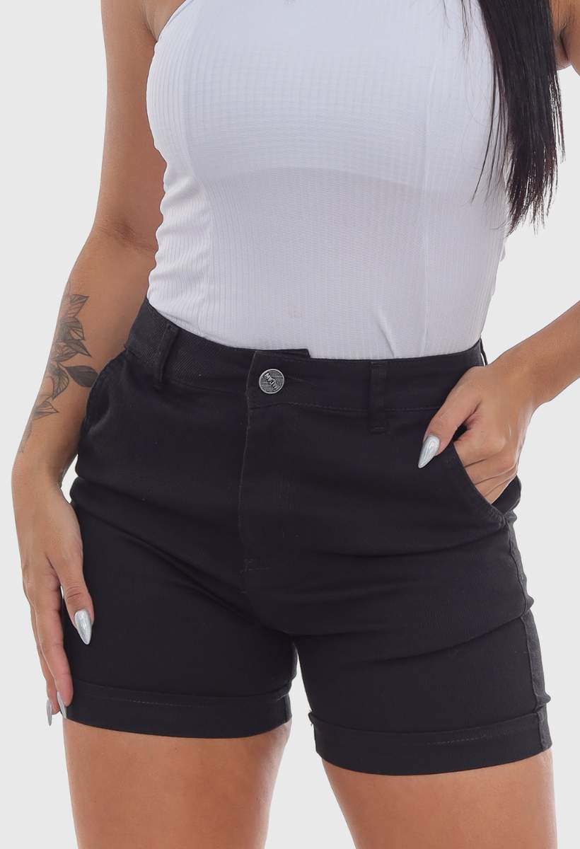 Shorts Feminino Cor Preto