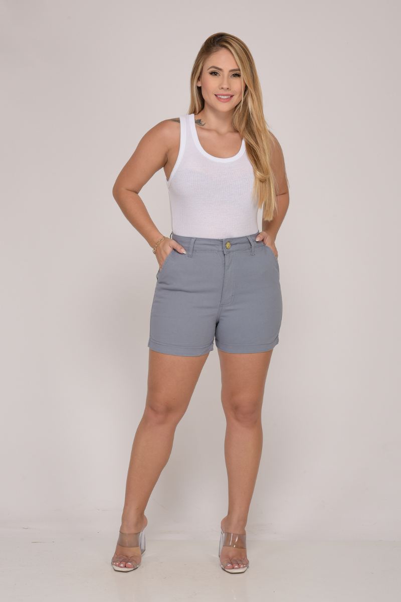Shorts Feminino Azul Céu