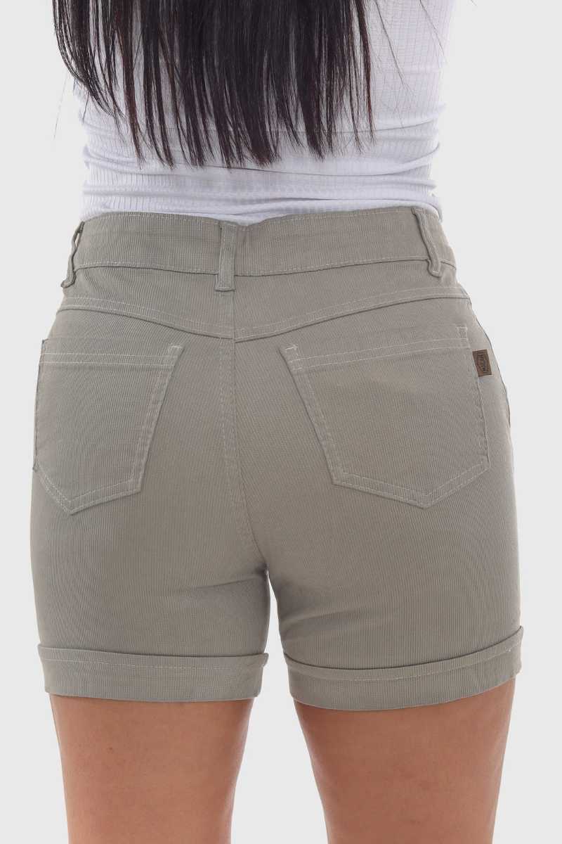 Shorts Feminino Cinza Claro