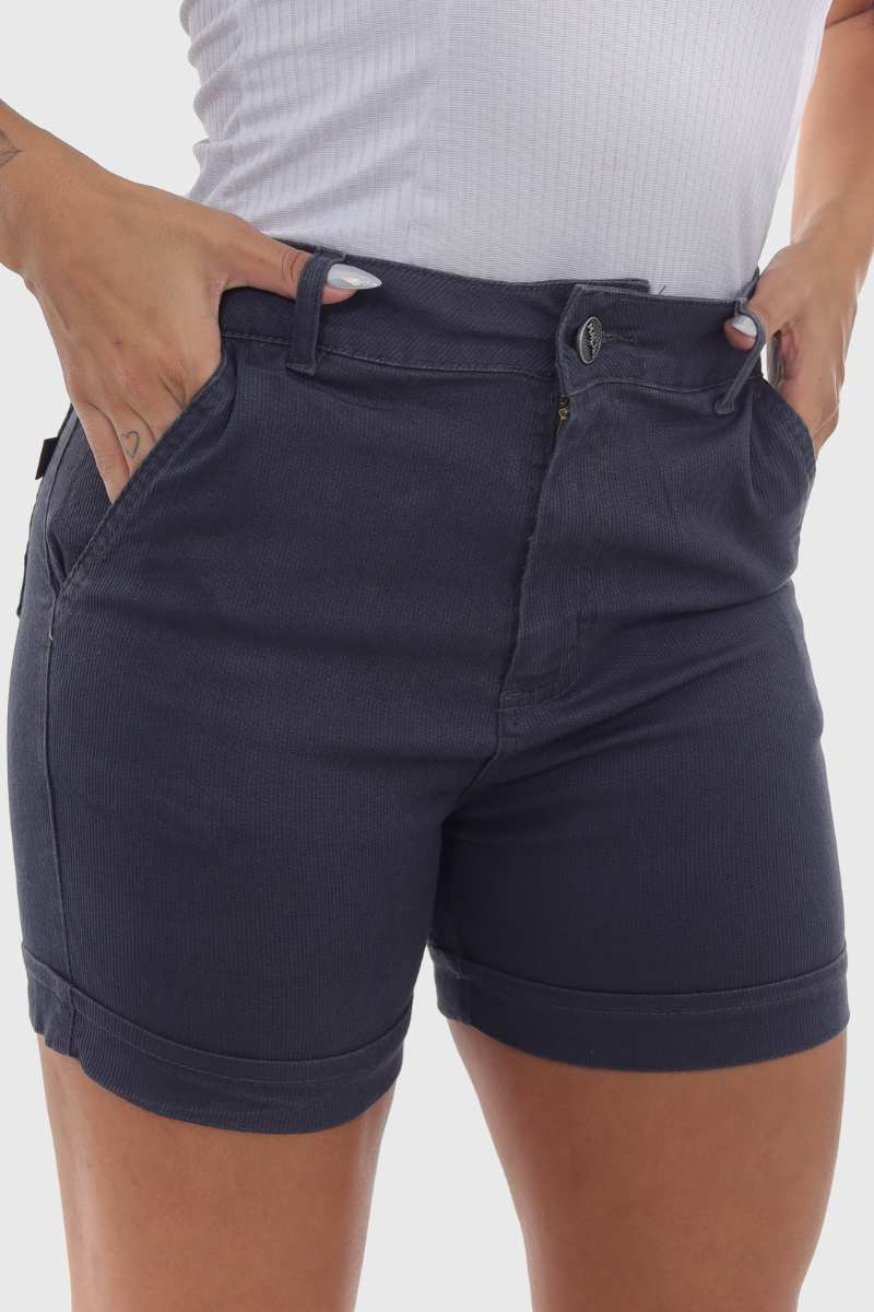 Shorts Feminino Cinza