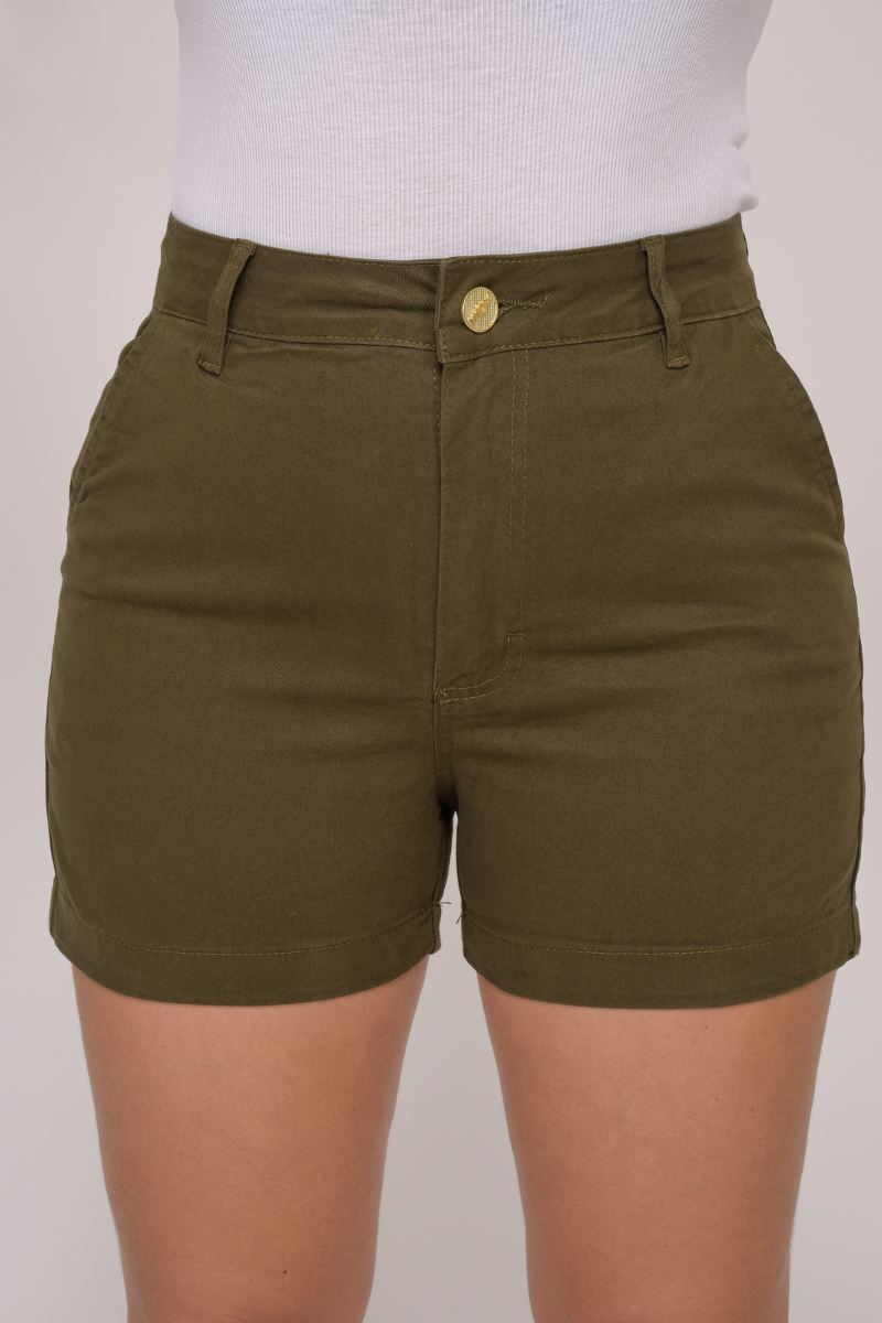 Shorts Feminino Verde Musgo