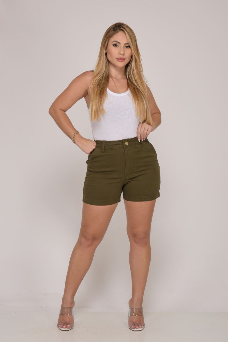Shorts Feminino Verde Musgo