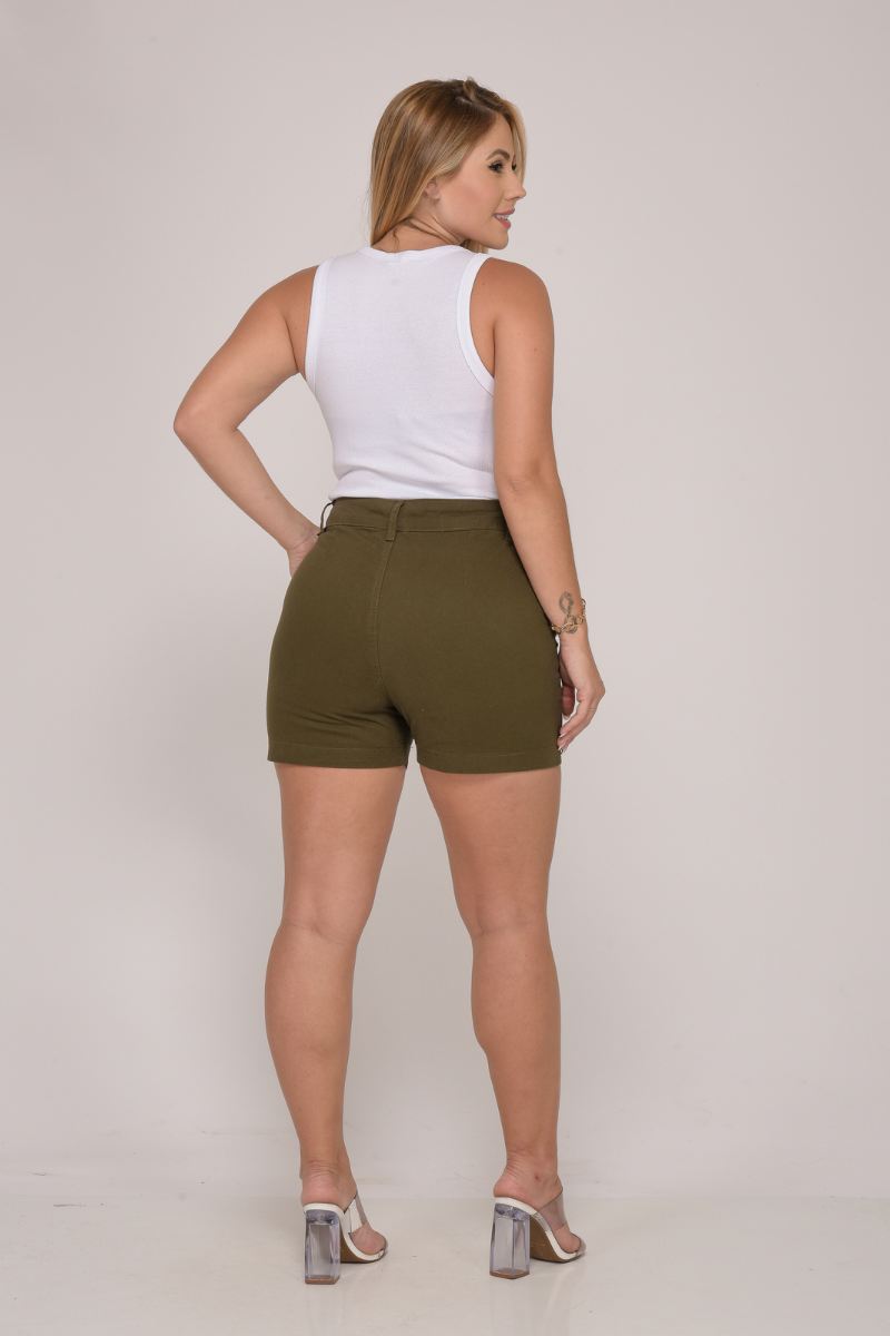 Shorts Feminino Verde Musgo