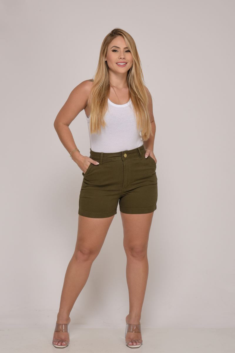 Shorts Feminino Verde Musgo