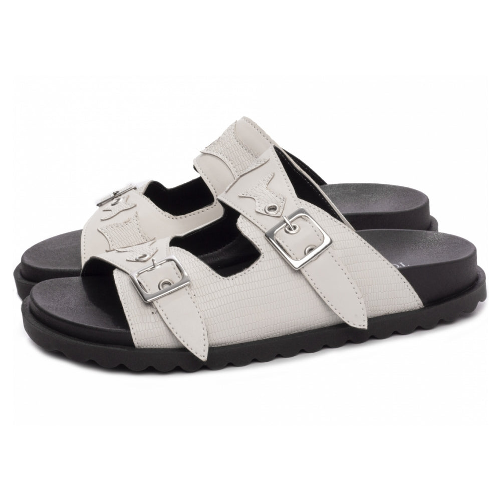 Papete Birken Croco Branca - Casa Vitrine