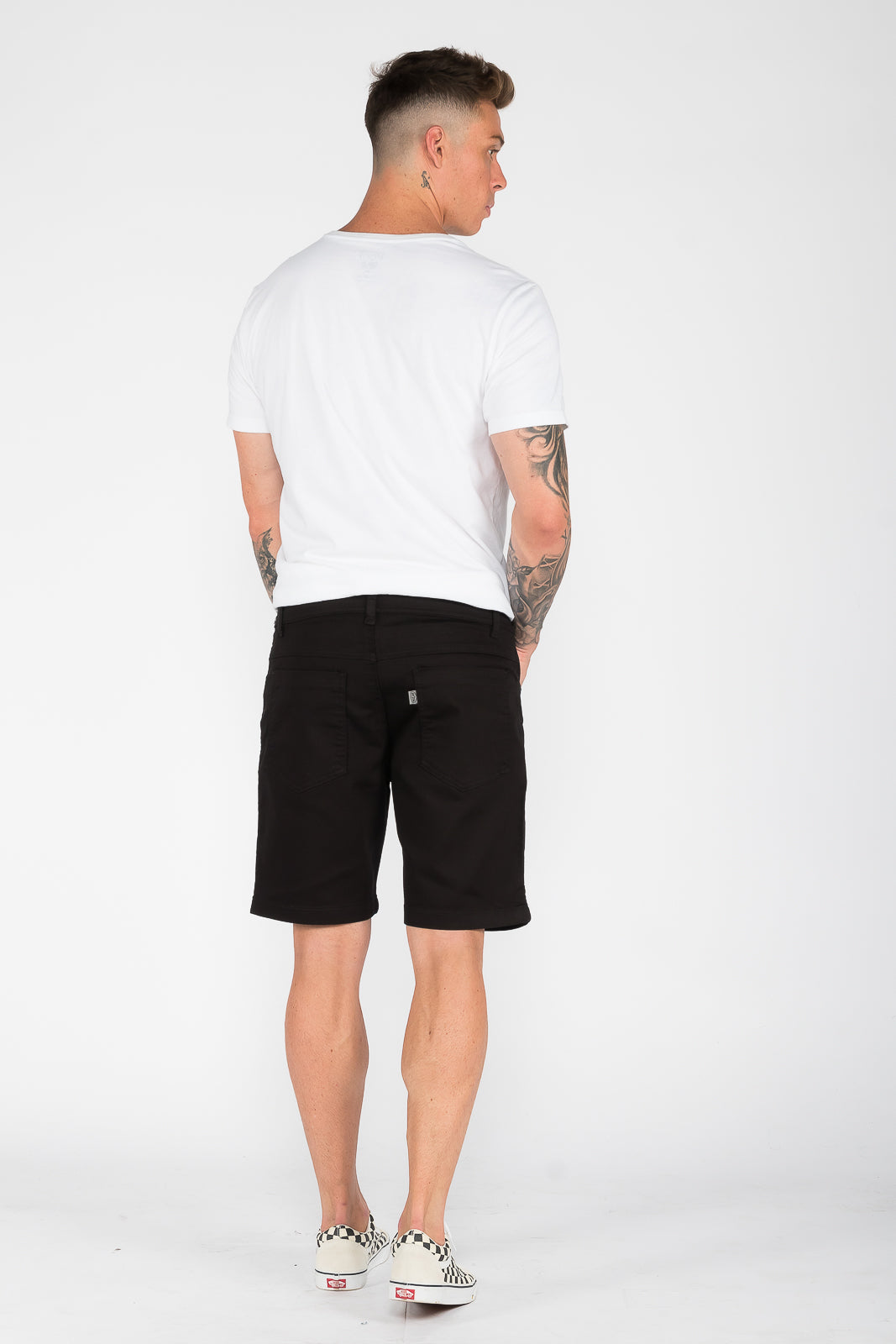 Bermuda Masculina Sarja Preta