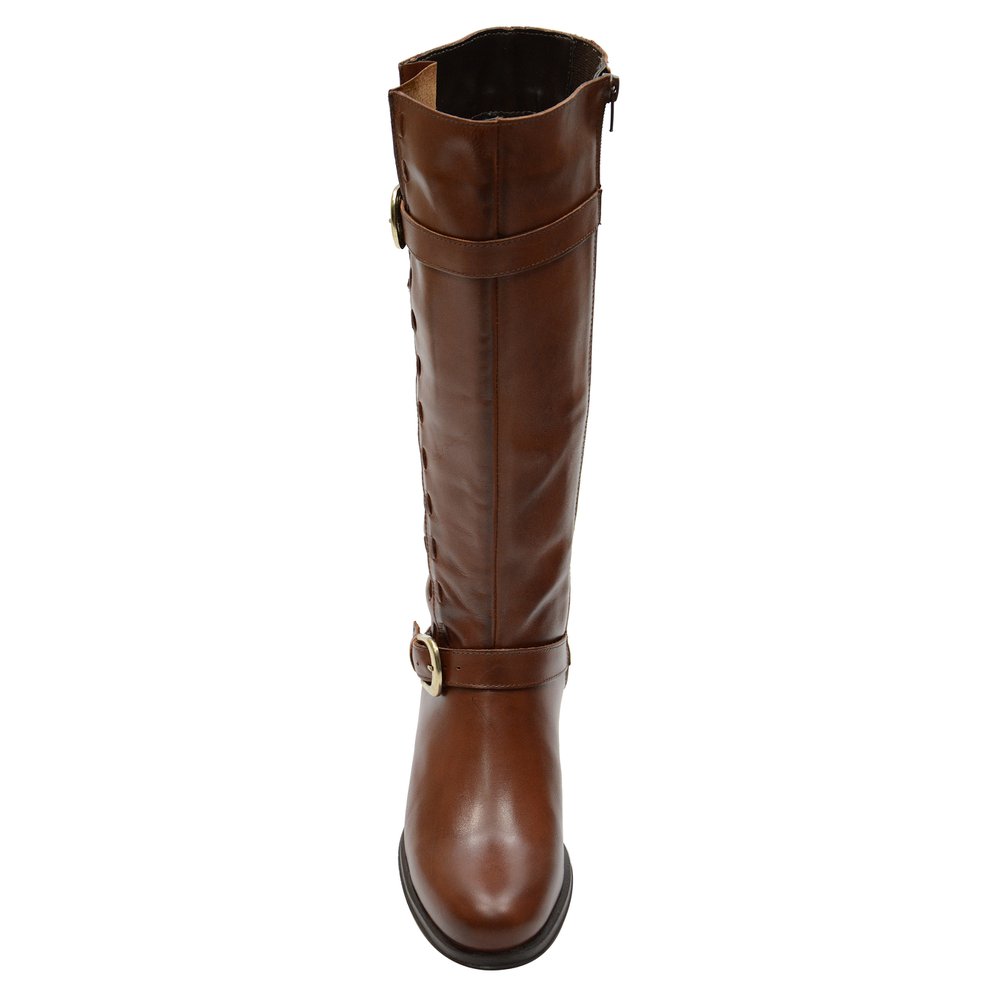 Bota Montaria de Couro Marrom - Casa Vitrine