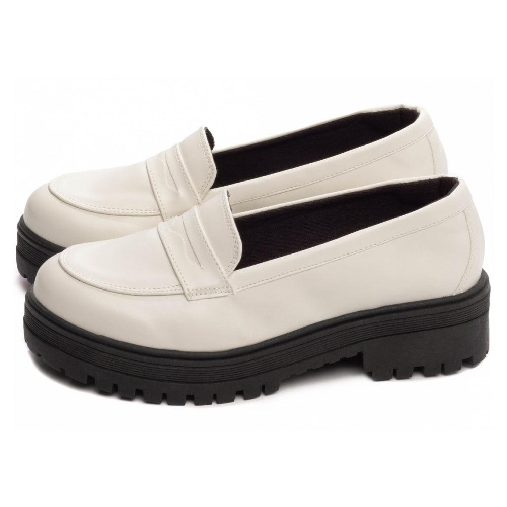 Mocassim Tratorado Napa Off White - Casa Vitrine