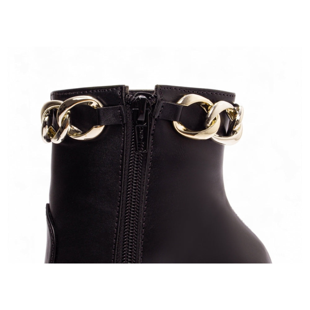 Bota Preta Corrente Dourada - Casa Vitrine
