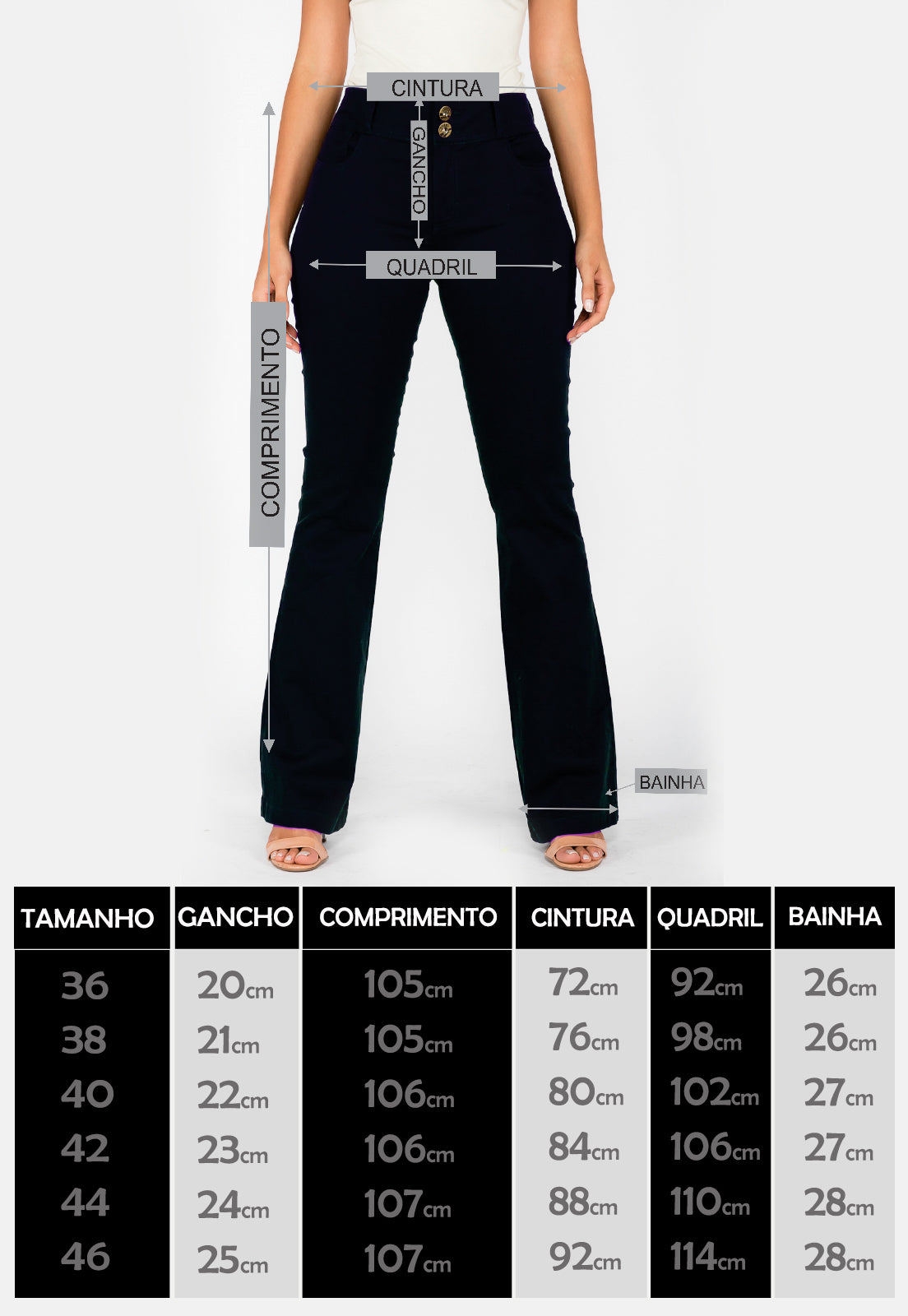Calça Flair Bege Bella Canvas